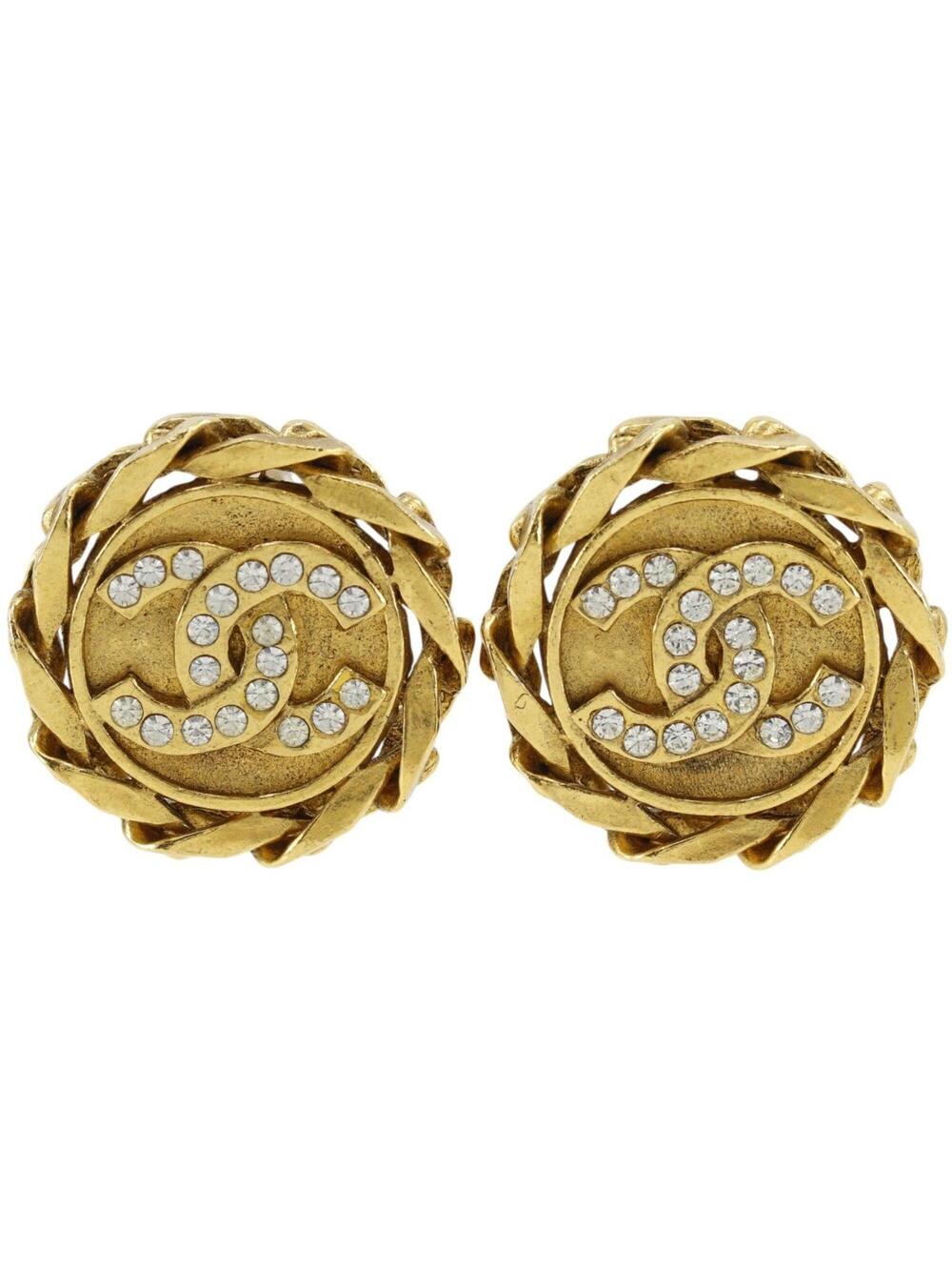 Chanel Cc Logo Clip-On Earrings Metal #347202C75B